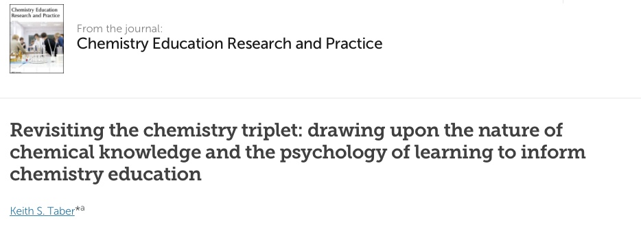 Revisiting the chemistry triplet